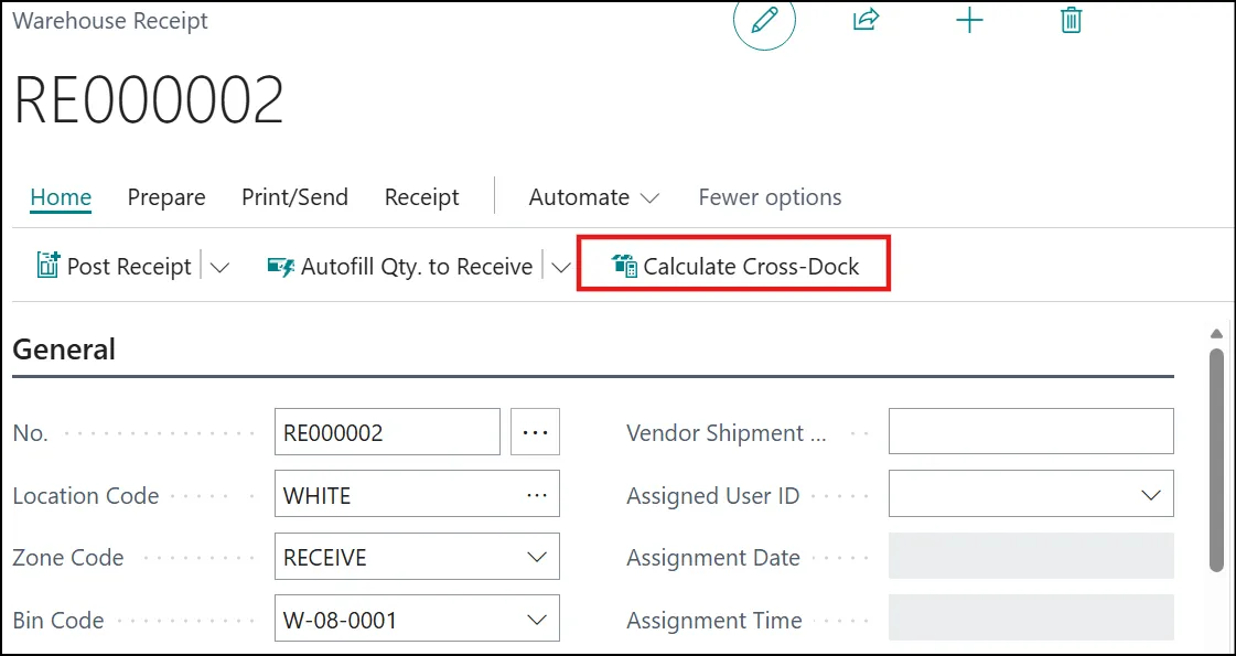 warehouse receipt