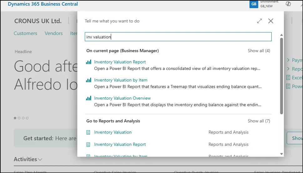 Inventory Valuation -Reports and Power BI